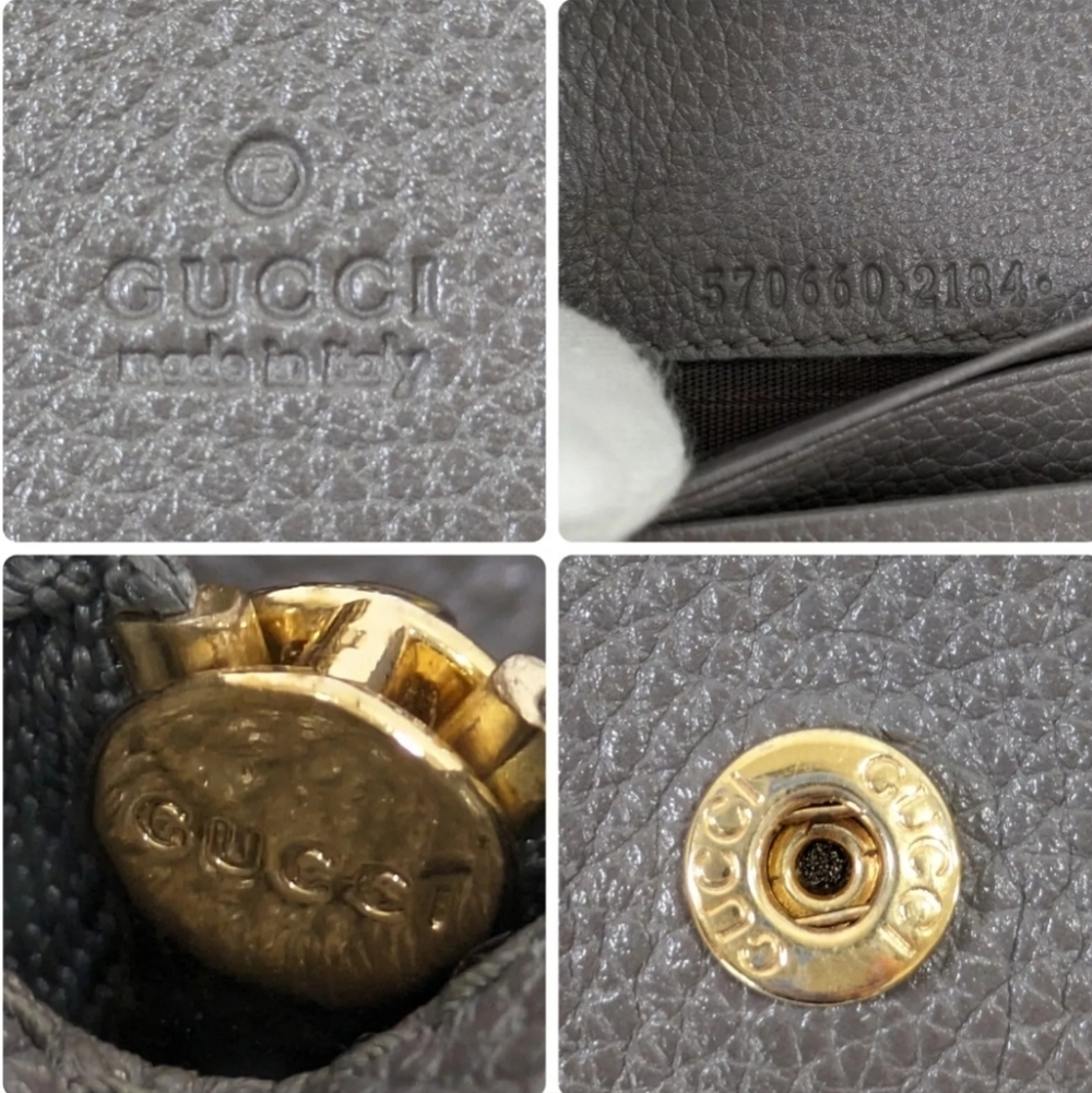 GUCCI GG Zumi Compact Wallet Wristlet with Box & Dust Bag! - Picture 14 of 14